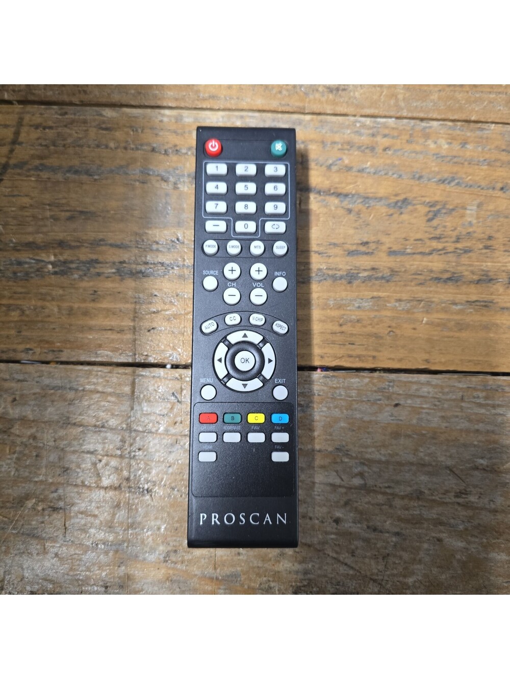 PROSCAN - REMOTE CONTROL - MODEL -WS1288 - OEM - TV - TESTED